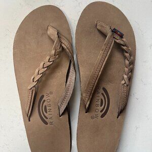 Rainbow Sandals with braided strap